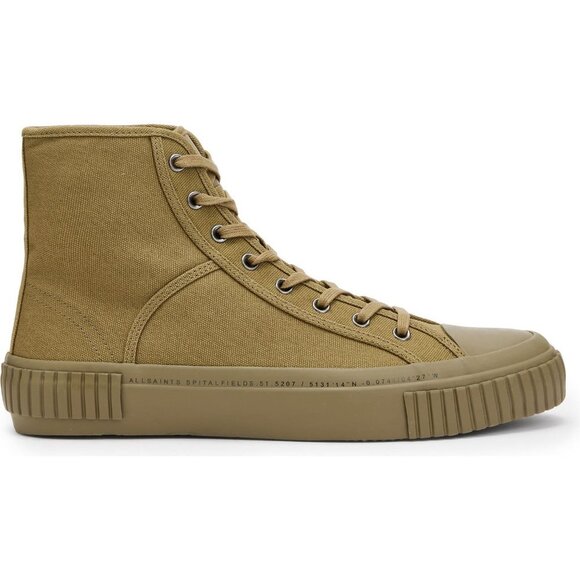 Allsaints Dana Ghost High Top Sneaker Olive Green EU 40 - Picture 3 of 5